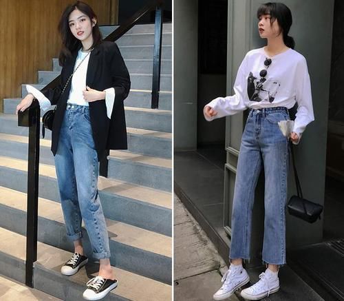 「女生」下半身偏胖，腿粗的小个子女生，试试这5种显瘦裤型，把缺点遮住