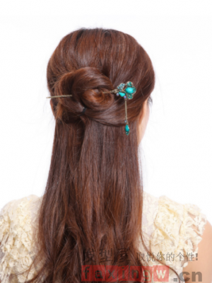 发簪盘发图片赏析 轻松打造最美气质