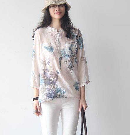 9月，穿毛衣羊绒还太早，试试这样棉麻女装，清爽舒适又时髦洋气