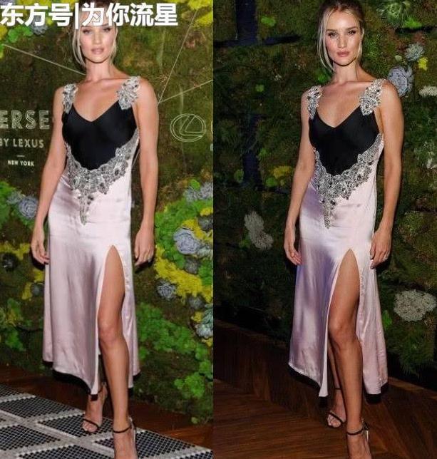 “隔空撞衫”：周冬雨撞上维密超模完胜，网友：小平板也有春天！