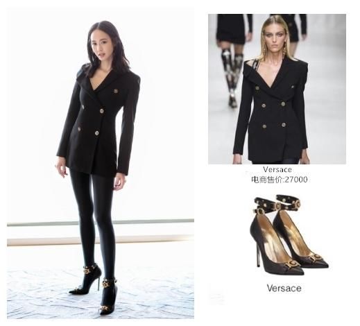 蔡依林穿两万七小西装撞衫张钧宁，12cm的身高差，却靠气场取胜