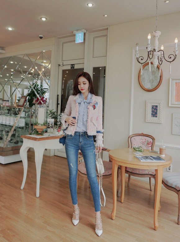 女神孙允珠，谧蓝风信子文艺青春海浪衬衫