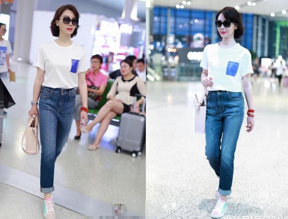 陈数穿裙子风情万种, 穿上裤子却暴露身材缺陷, 网友: 没P图差别