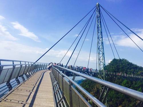世界上最惊险的大桥，整个大桥只用一根支柱支撑，被称天空之桥