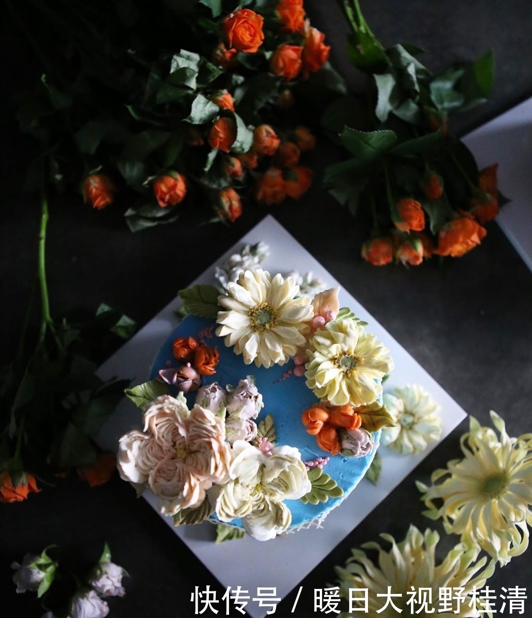  『制作』她做的鲜花蛋糕太撩人，看完后全世界都惊艳了