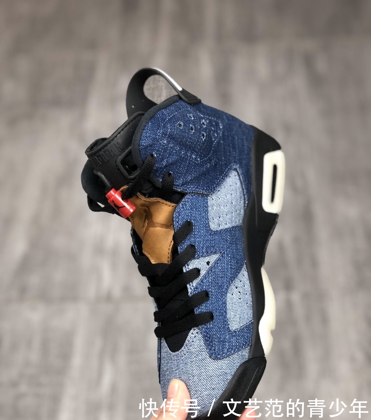  「发售」限量发售款牛仔 Air Jordan 6水洗丹宁拼接鞋面开箱测评！