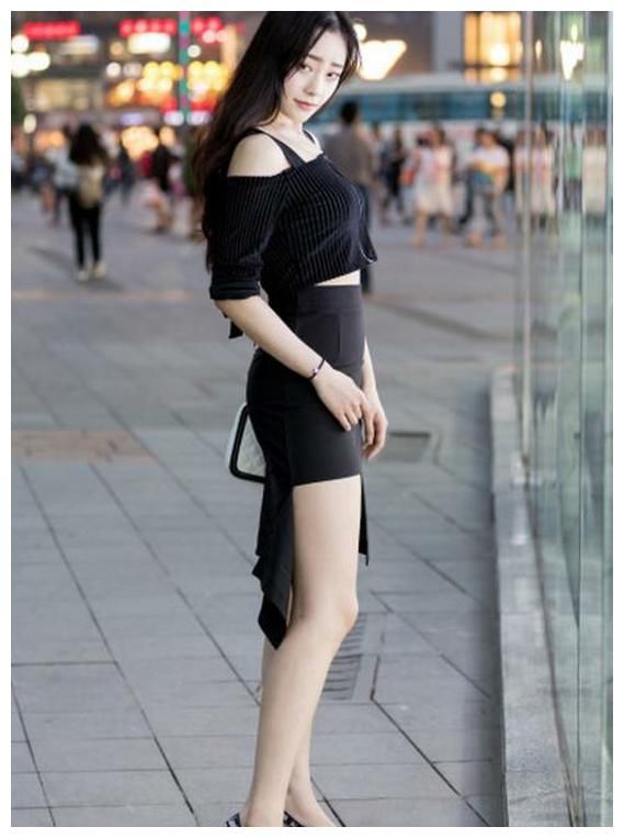 街拍：图1小巧可人，图4时尚大方，图6白皙美女开叉长裙性感迷人