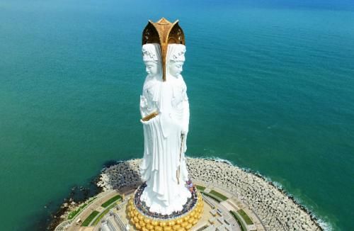 终于知道为什么飞机途径“南海观音像”,都必须要绕行一圈?你知