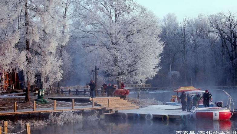 冬游长白山西北麓露水河碧泉湖