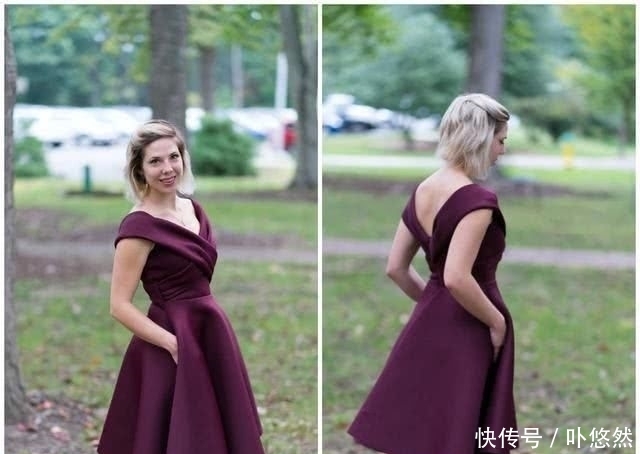  『添加』礼服这样设计才独具一格，原来是从胸前添加褶皱，更加立体有质感