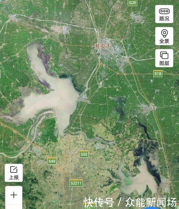  「洞庭湖」中国主要淡水湖卫星图对比：洞庭湖还是中国第二大淡