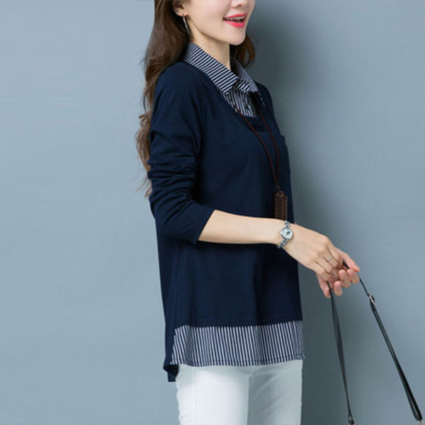 女人长再美，紧身衣也别穿!初秋大码装+小脚裤，洋气好看还迷人