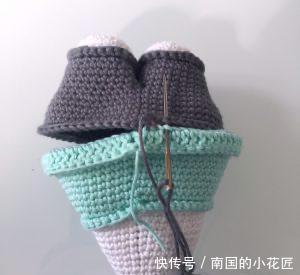 #手工#可爱呆萌不费线的小熊玩偶,DIY手工毛线钩针编织附教程