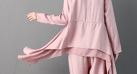 9月上海热翻天，还没买秋装微胖女人，试试这几款棉麻上下装，爽