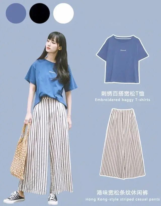 「夸张」小清新校园风穿搭:少女感满分,简约风文艺时尚不夸张