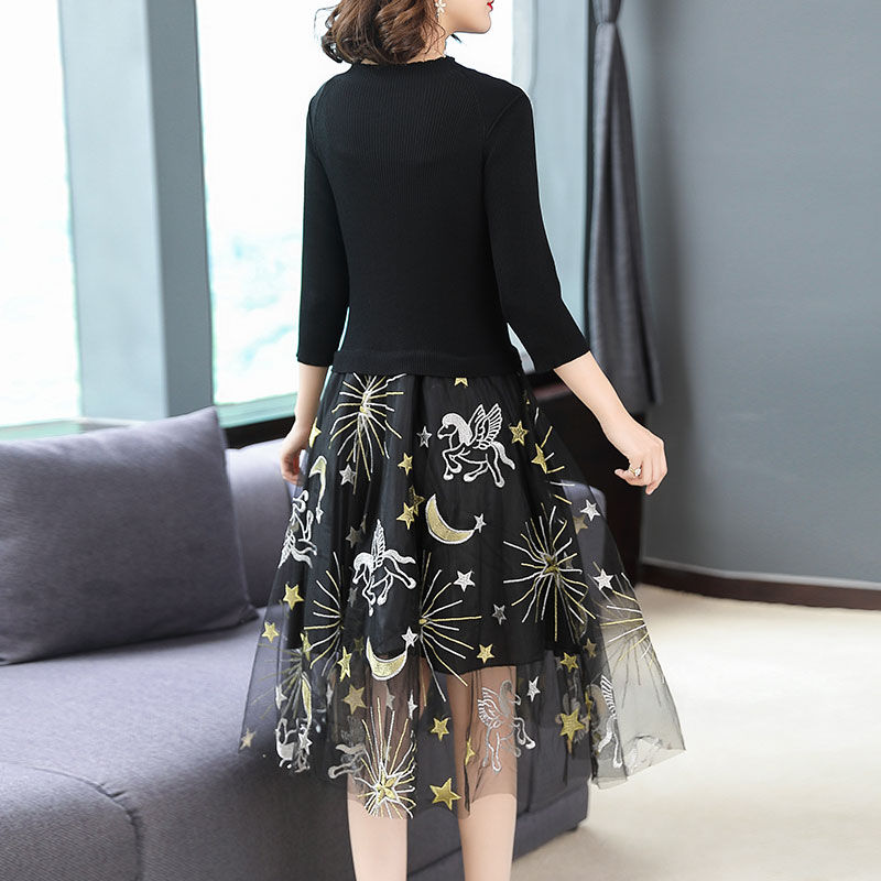 不到1米6的女子有福了!新上的棉麻“秋”裙，不穿高跟鞋也显高