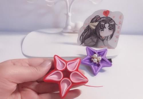  形状@你喜欢星星吗？用丝带做个星星发夹吧！
