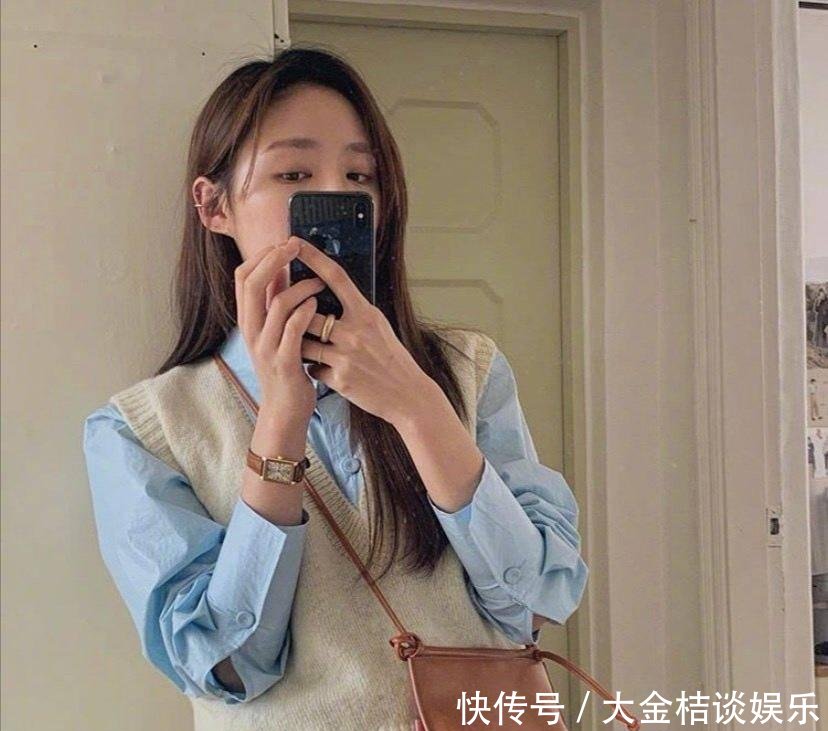 舒适@韩国欧尼简约舒适的日常搭配,气质优雅又显瘦,出门约会超吸睛