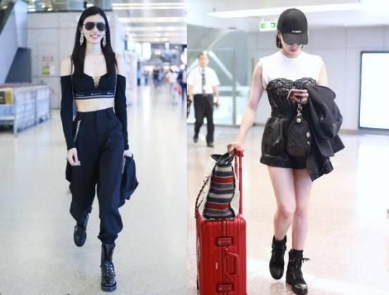 奚梦瑶和宋茜同玩内衣外穿，网友:没有对比就没有伤害