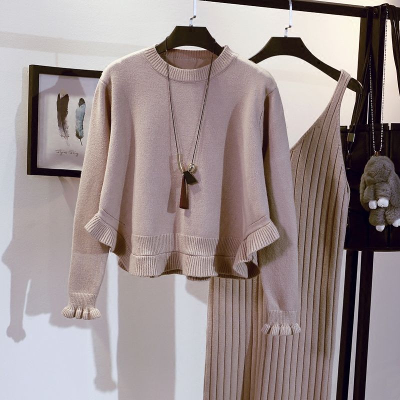 155的我，刚买了秋裙，看见这8套装就后悔了，还是套装显高