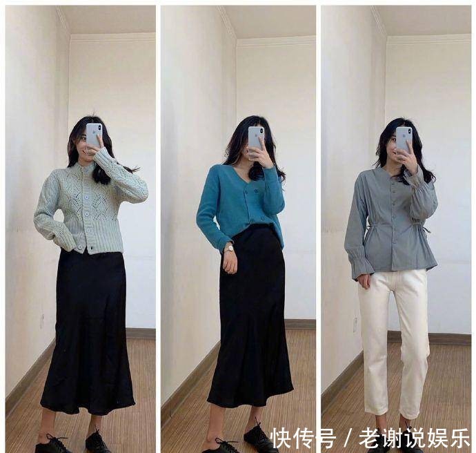  『气质』春季遮肉穿搭技巧，“假胯宽”女生的纯色福音，耐看显气质