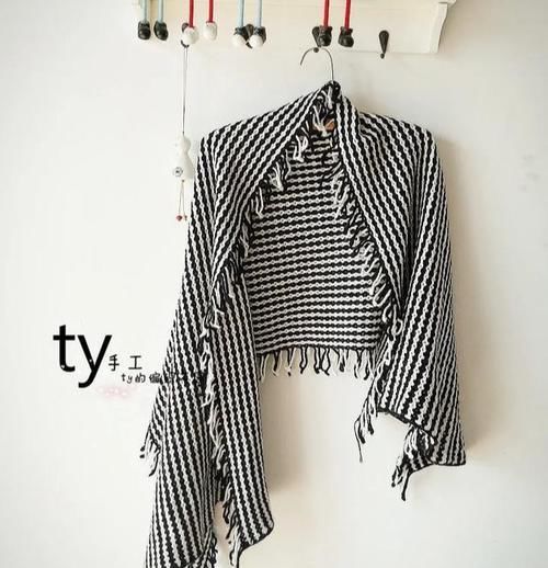  「千鸟」春季必备编织品，保暖扮靓时尚千鸟格披肩！DIY钩针编织附教程