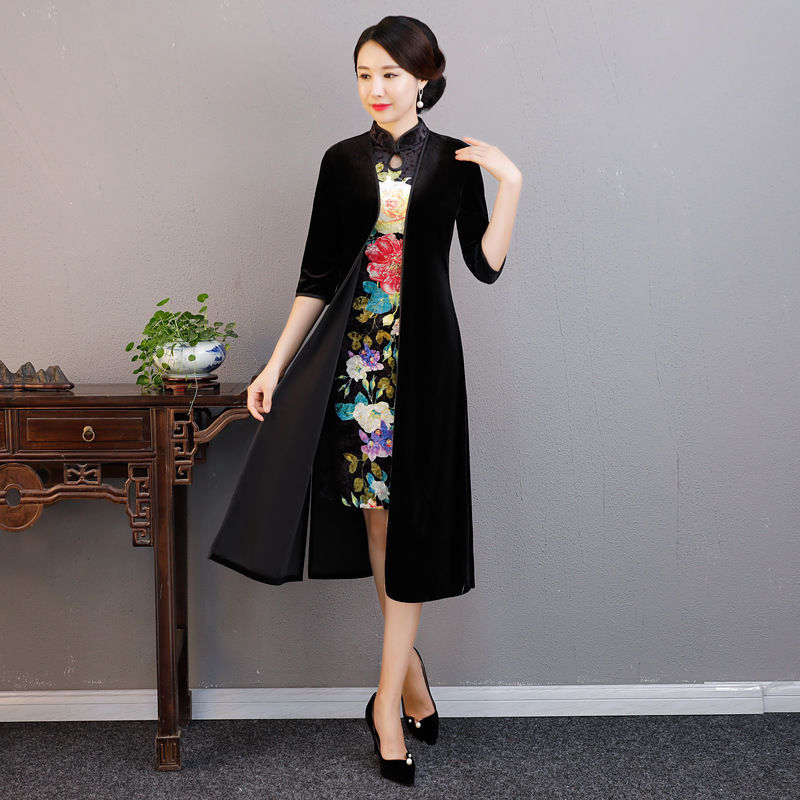 万万没想到!九月旗袍裙如此惊艳!虽小贵，但56岁婆婆穿真叫美