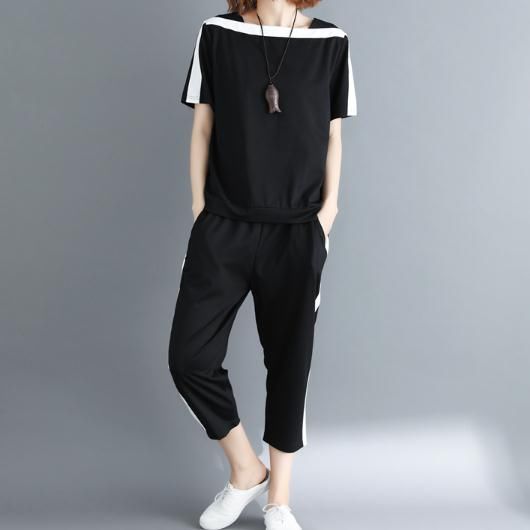 我滴天!160斤的姐姐太会打扮了，显瘦的休闲套装上身，美爆了