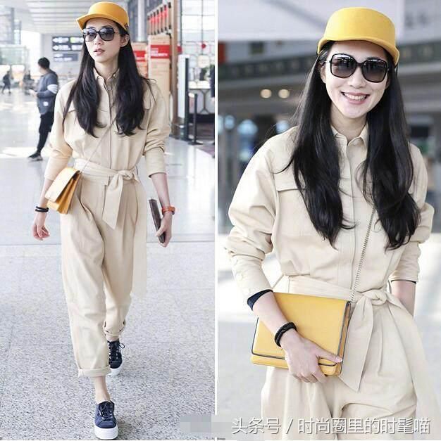 同穿连体裤亮相！韩雪清新可人、杨幂显腿长，只有她穿的像工作服