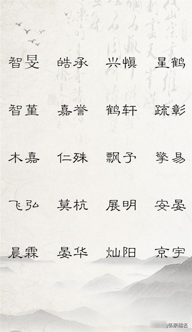  『名字』宝宝起名：2020年鼠年男宝宝最时尚名字