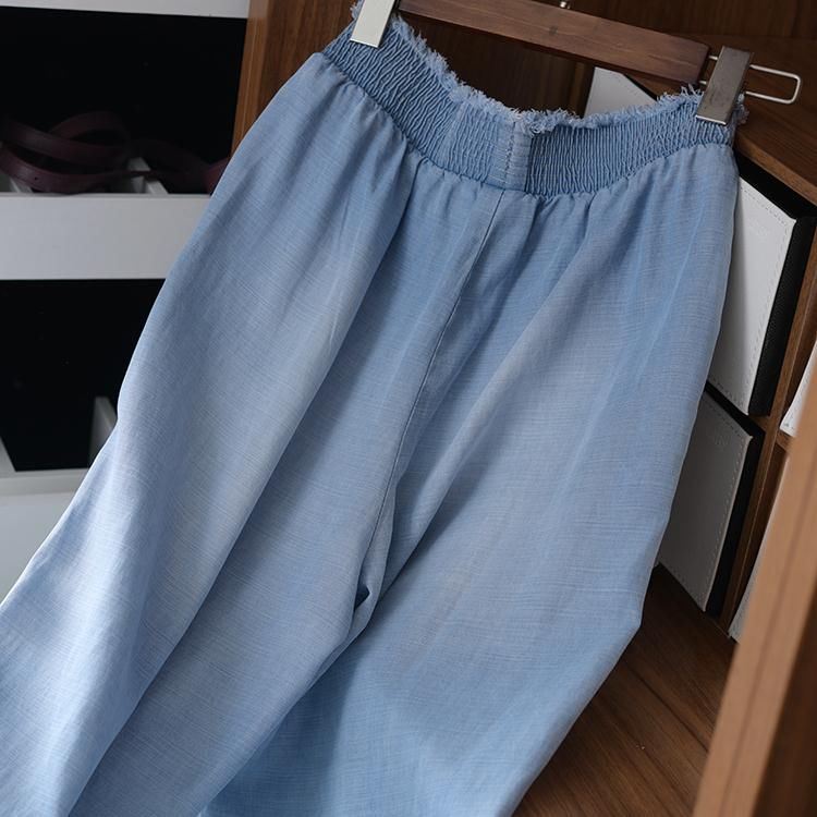 老婆腿不好看，智慧的她只穿阔腿裤，总是被人夸腿“又细又直”