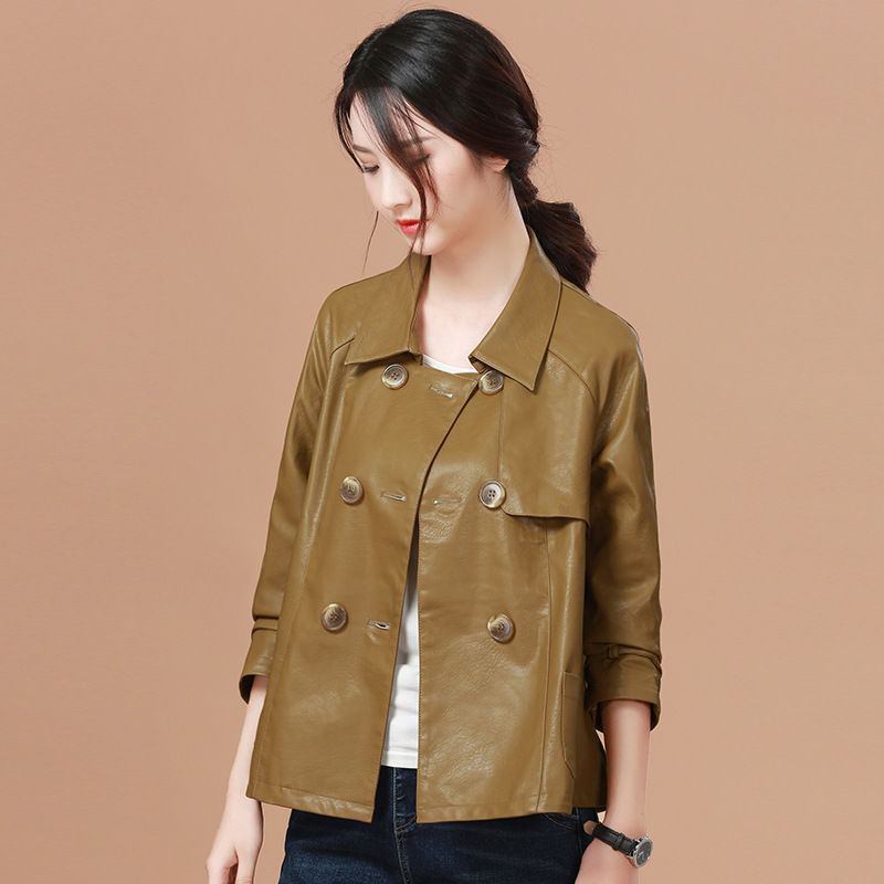 等我发工资了，一定要买这件“皮衣外套”，十件风衣都抵不上它美