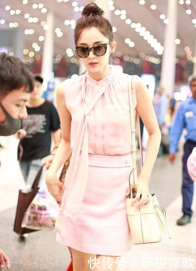 古力娜扎敢梳丸子头 证明她的头发又长出来了 头发多的是真美女