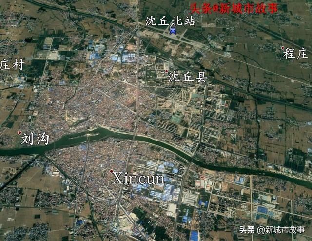  #沿线#郑阜高铁沿线城市带卫星图