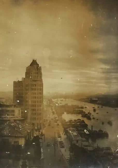 民国时期的广州老照片:高楼林立,航运繁忙,城市繁荣规模大