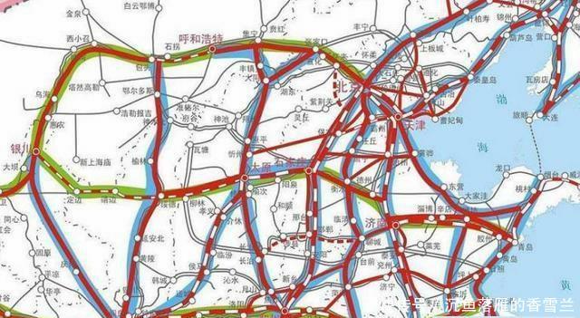  「高速铁路」中国高铁线路八纵八横规划图一览，看看哪些高铁经