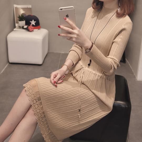 女人永远不能拒绝蕾丝裙的诱惑，让你女人味爆棚，冬天内搭特合适