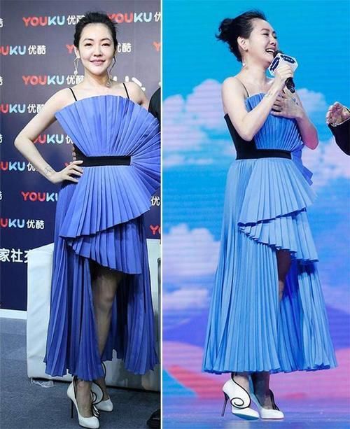 蒲扇裙相同鞋子不同，小S美丽动人，陶红穿出大妈范儿！