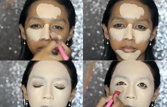 黑妹子化妆涂抹了一斤粉，秒变“芭比娃娃”，网友：真正的刷墙