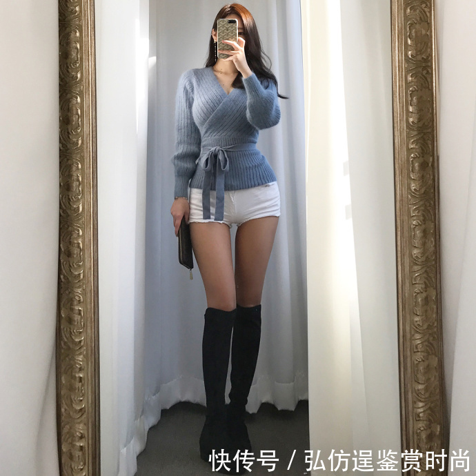 街拍:小姐姐穿个的小热裤,穿好了比好裙子更漂亮！!