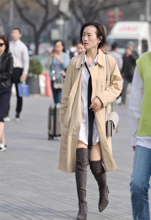  [位美女选择一]春季选择一款好看风衣，要搭配出精致的效果，你会选择什么款式？