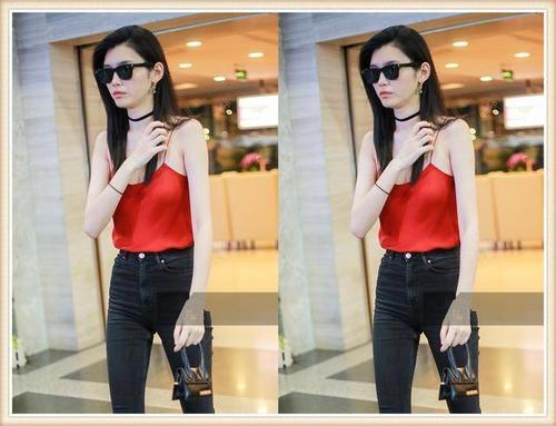 奚梦瑶机场为秀长腿却忽略上半身，网友：“骷髅”身材还想看啥？