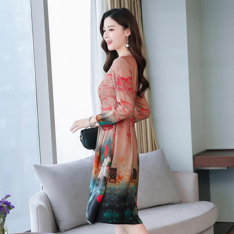 秋天来了,上新7款真丝裙,老婆非要买3件,确实洋气显年轻