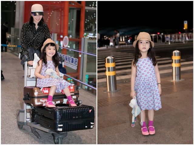 李丹妮和女儿演绎高段位亲子装，四岁萌娃气质一点不输超模妈妈