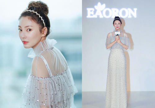 张雨绮印花包臀裙秀美腿,上身玫红透视装却穿出麒麟臂,扎心啦!