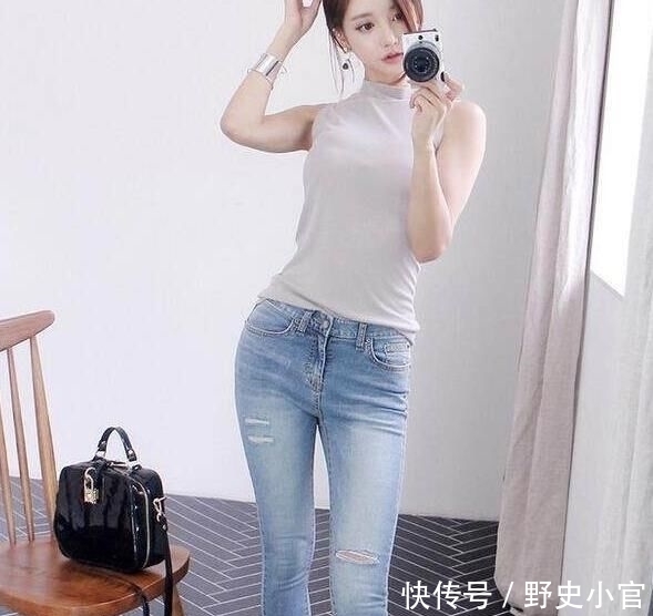 『舒适』穿搭靓丽的牛仔裤美女,展现高雅淑女范!