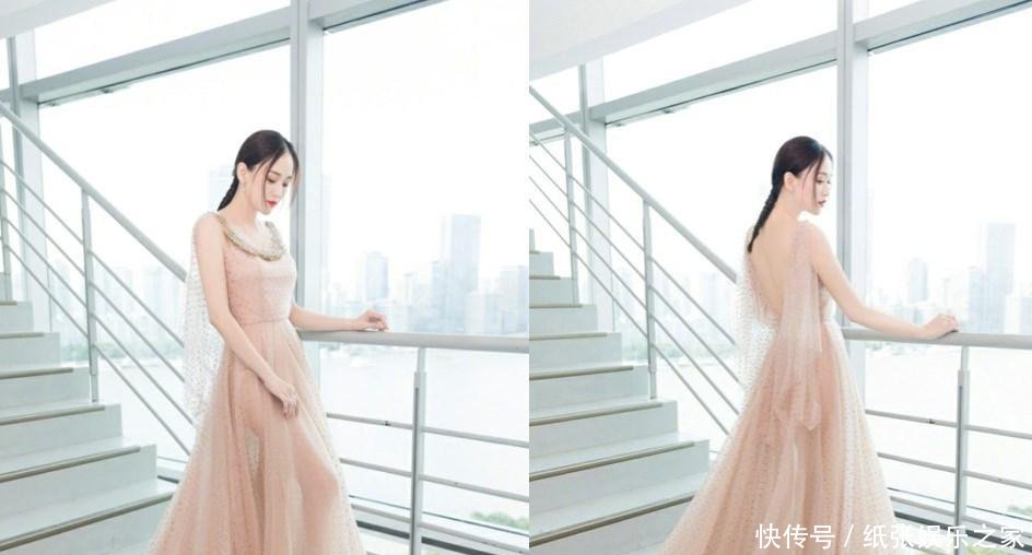 陈乔恩瘦了20斤不止, 露背波点裙穿出仙女感, 38岁秒变18岁!