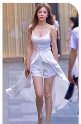 「 披风」腰间系件披风,清新小仙女,白色小吊带搭短裤