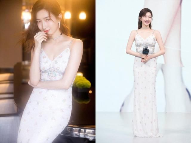 江疏影难得穿性感一回，却被吐槽“没有腰”网友：紧身裙不适合你