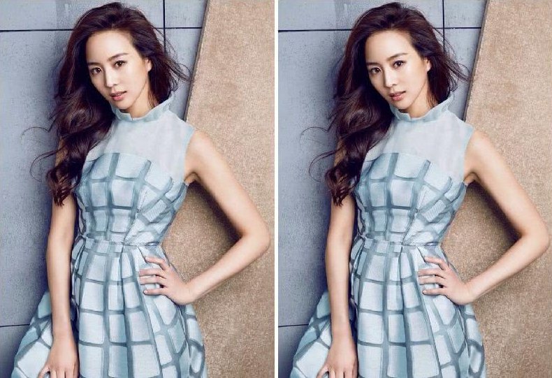 张钧宁穿吊带裙捞金女人味十足，简直就像一个迷人的妖精!